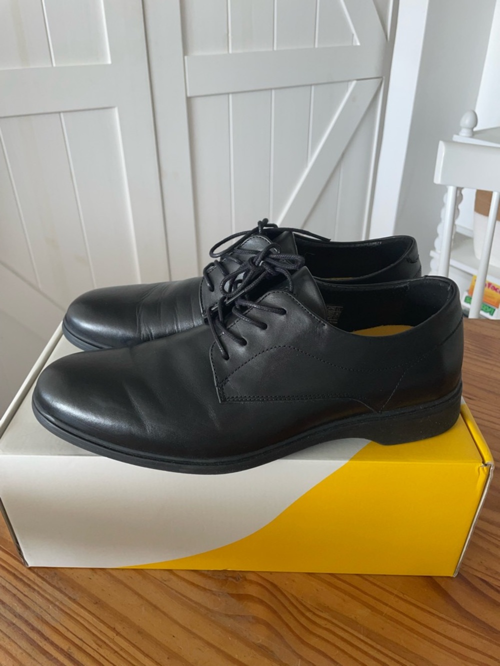 Amberjack The Original (classic) Dress Shoes In Obsidian Black Men’s Size 9.5M - Picture 11 of 15